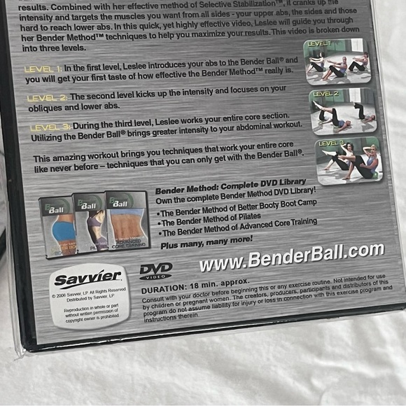 BENDER BALL METHOD OF CORE TRAINING & Strong Healthy Back DVDs - Picture 8 of 8